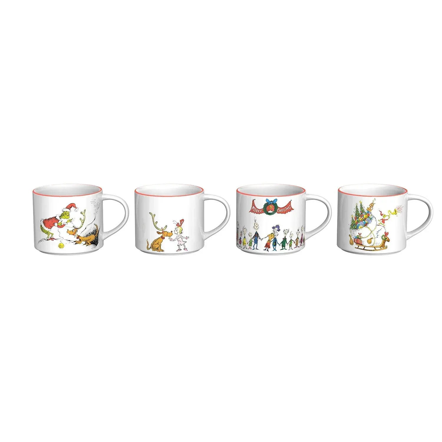 Zak Designs 15oz 4pk Ceramic Holiday Mugs in Gift Box - Image 15