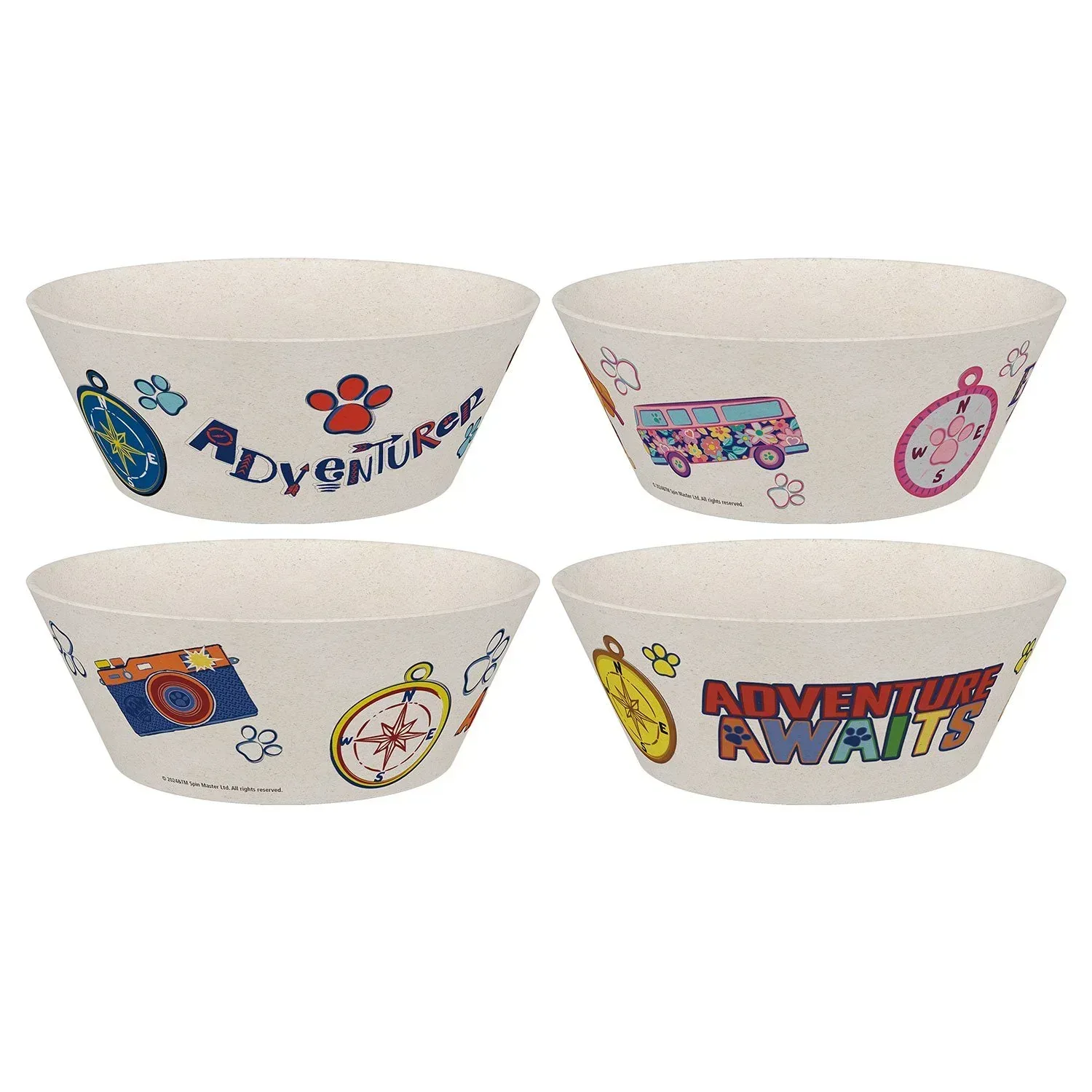 Zak Designs 8-Piece Bamboo Melamine Kids Dinnerware Set, Choose Character - Image 11