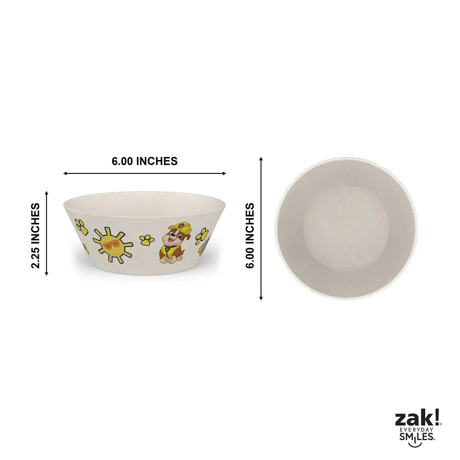 Zak Designs 8-Piece Bamboo Melamine Kids Dinnerware Set, Choose Character - Image 15