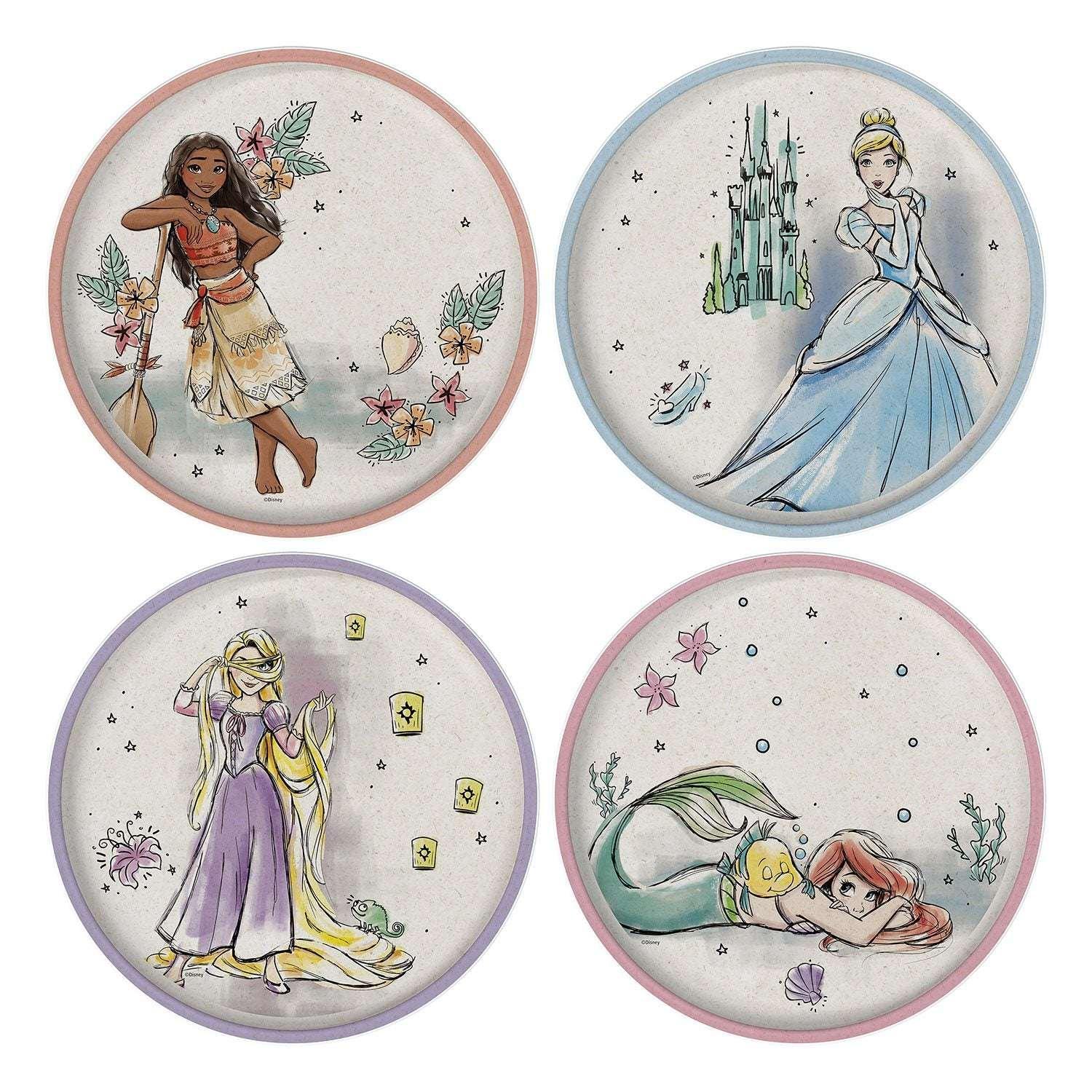Zak Designs 8-Piece Bamboo Melamine Kids Dinnerware Set, Choose Character - Image 18