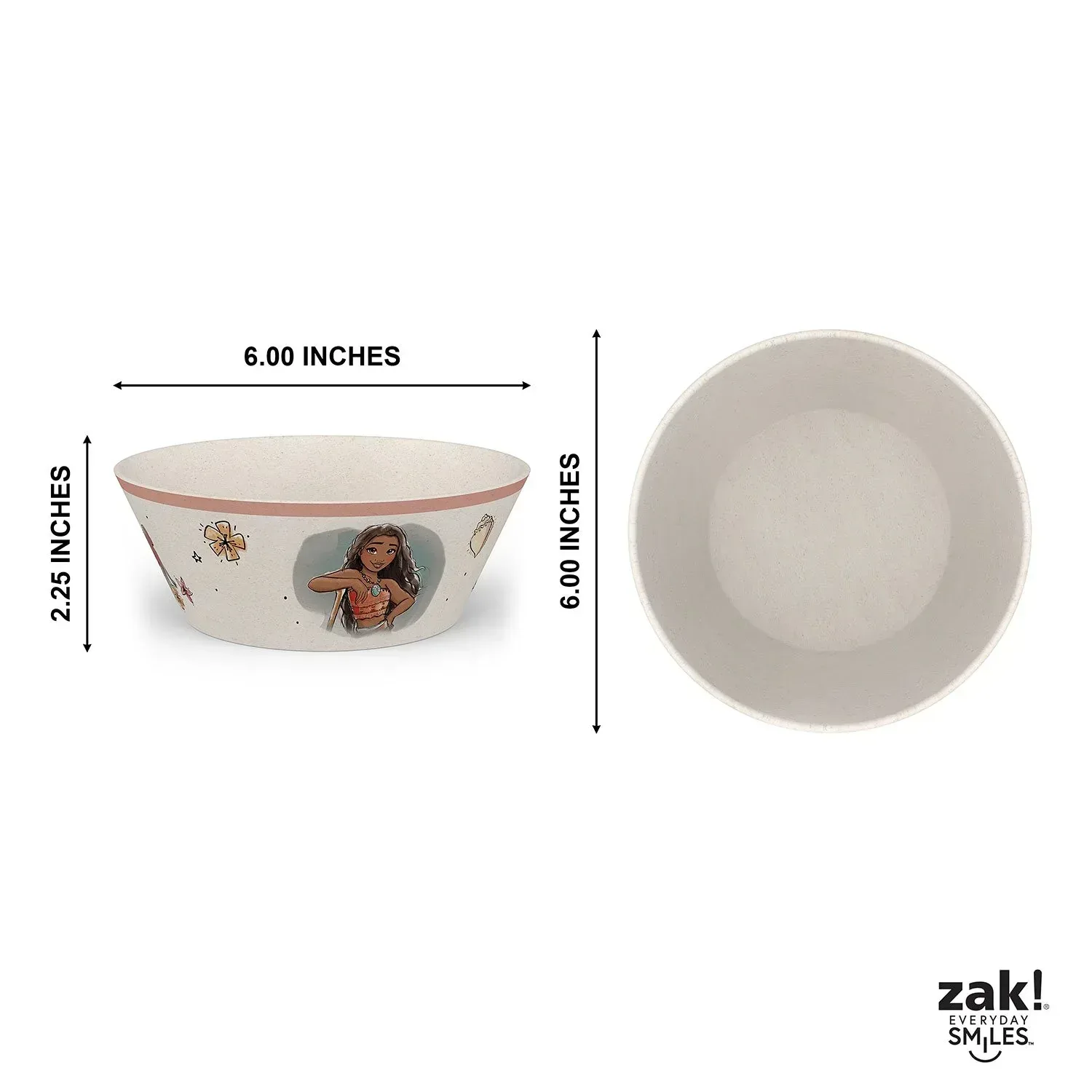 Zak Designs 8-Piece Bamboo Melamine Kids Dinnerware Set, Choose Character - Image 23