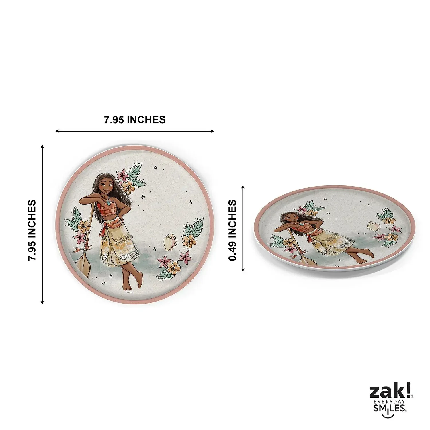 Zak Designs 8-Piece Bamboo Melamine Kids Dinnerware Set, Choose Character - Image 24