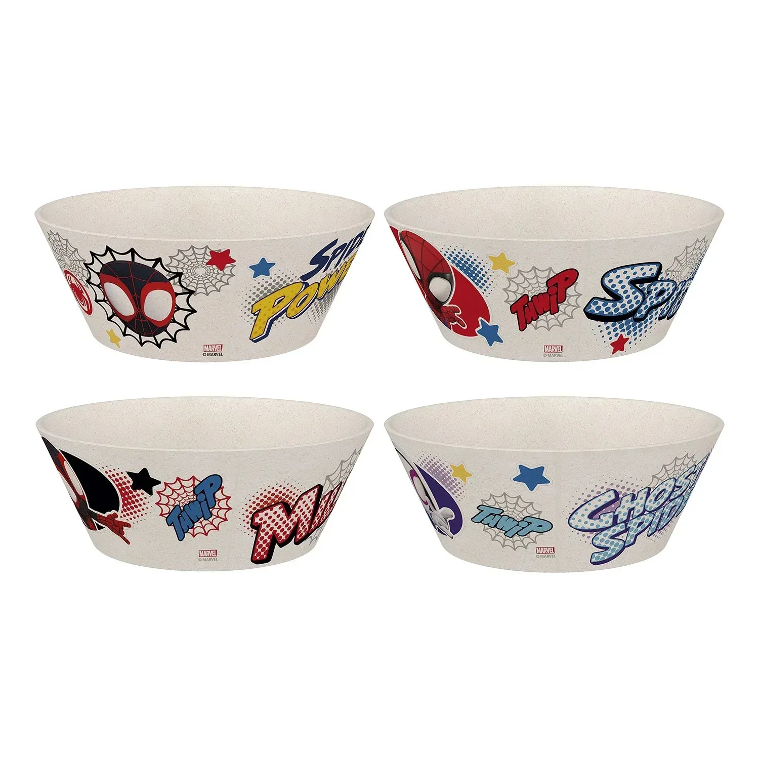Zak Designs 8-Piece Bamboo Melamine Kids Dinnerware Set, Choose Character - Image 30