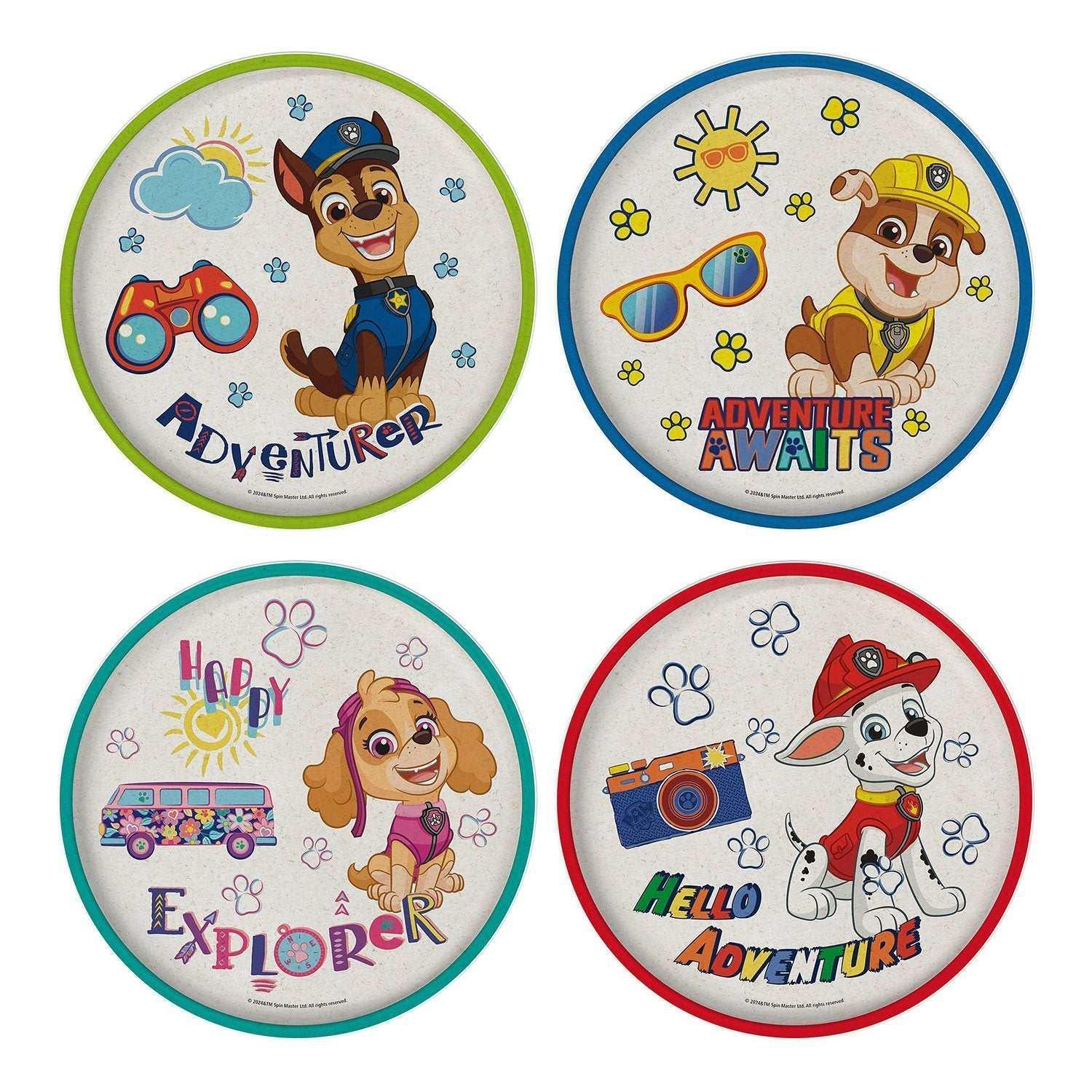 Zak Designs 8-Piece Bamboo Melamine Kids Dinnerware Set, Choose Character - Image 9