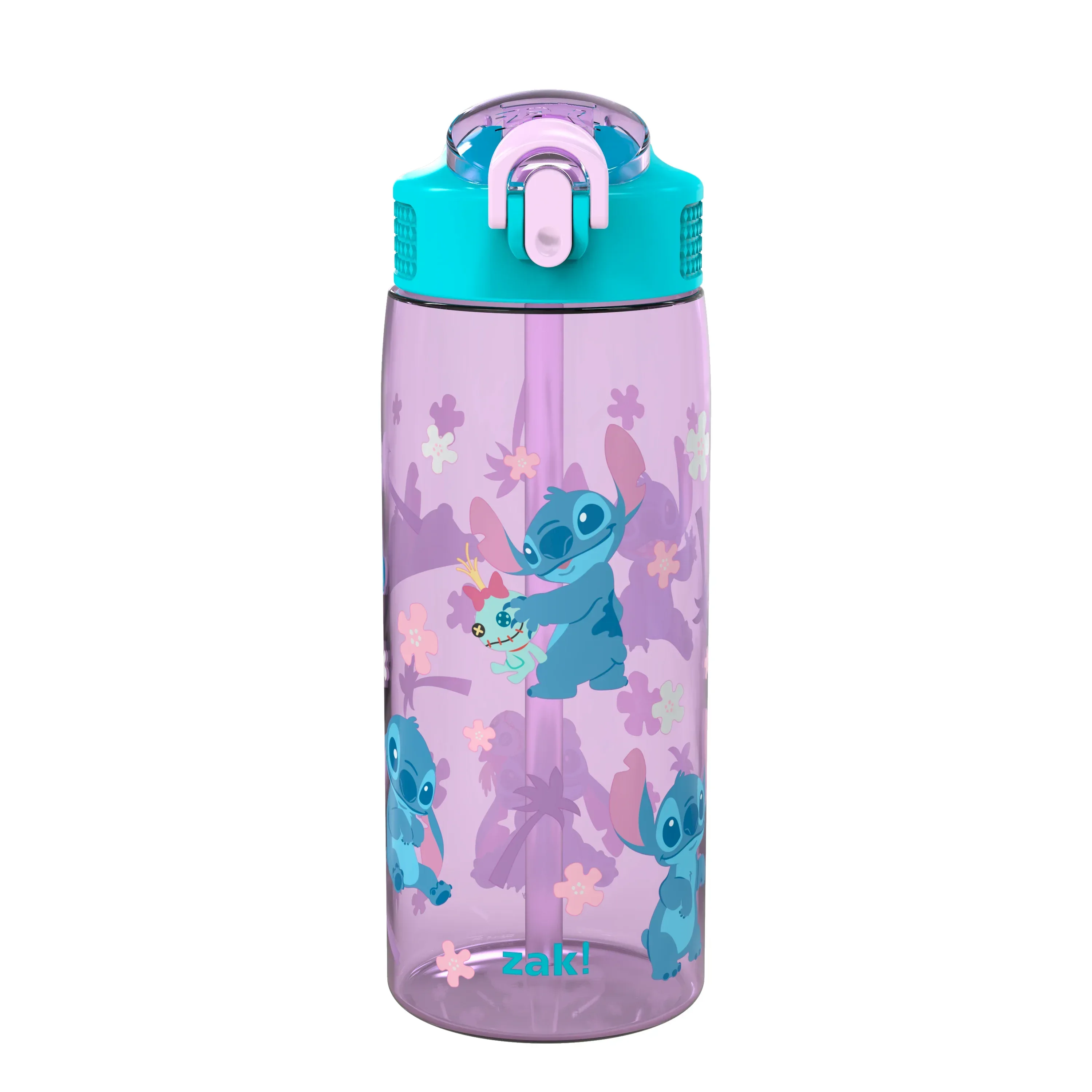 Zak Designs Durable Plastic 25oz Grinch Kids Water Bottle with Straw and Handle - Image 7