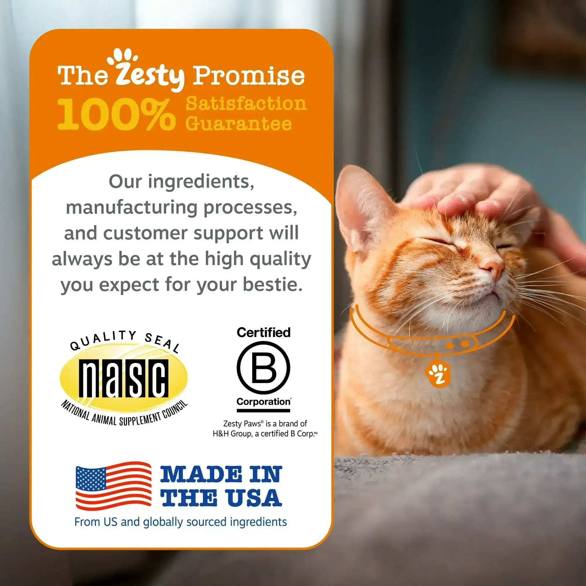 Zesty Paws Calming Bites for Cats, for Calmness, Composure & Relaxation, Bacon 30 ct - Image 3