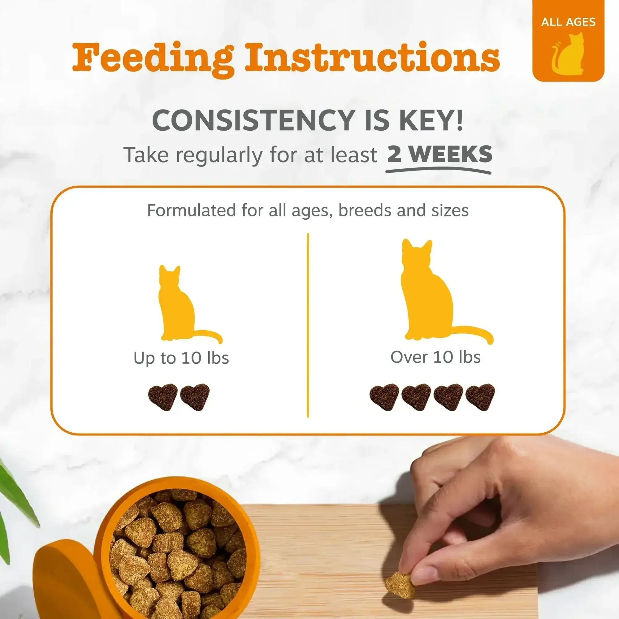 Zesty Paws Calming Bites for Cats, for Calmness, Composure & Relaxation, Bacon 30 ct - Image 7