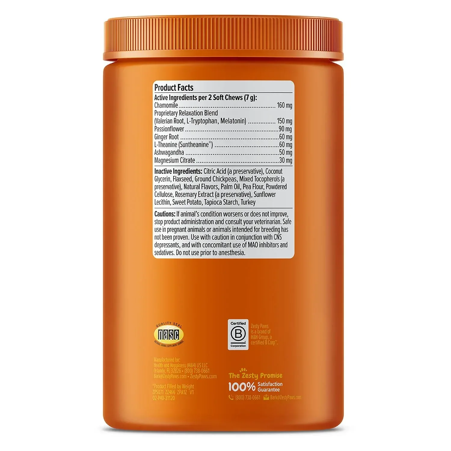 Zesty Paws Calming Plus Bites, Turkey, 160 ct. - Image 2