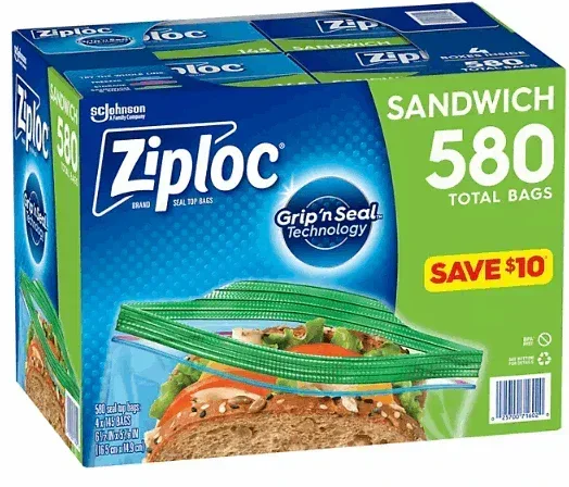 Ziploc Easy Open Tab Sandwich Bags, 580 ct. - Image 3