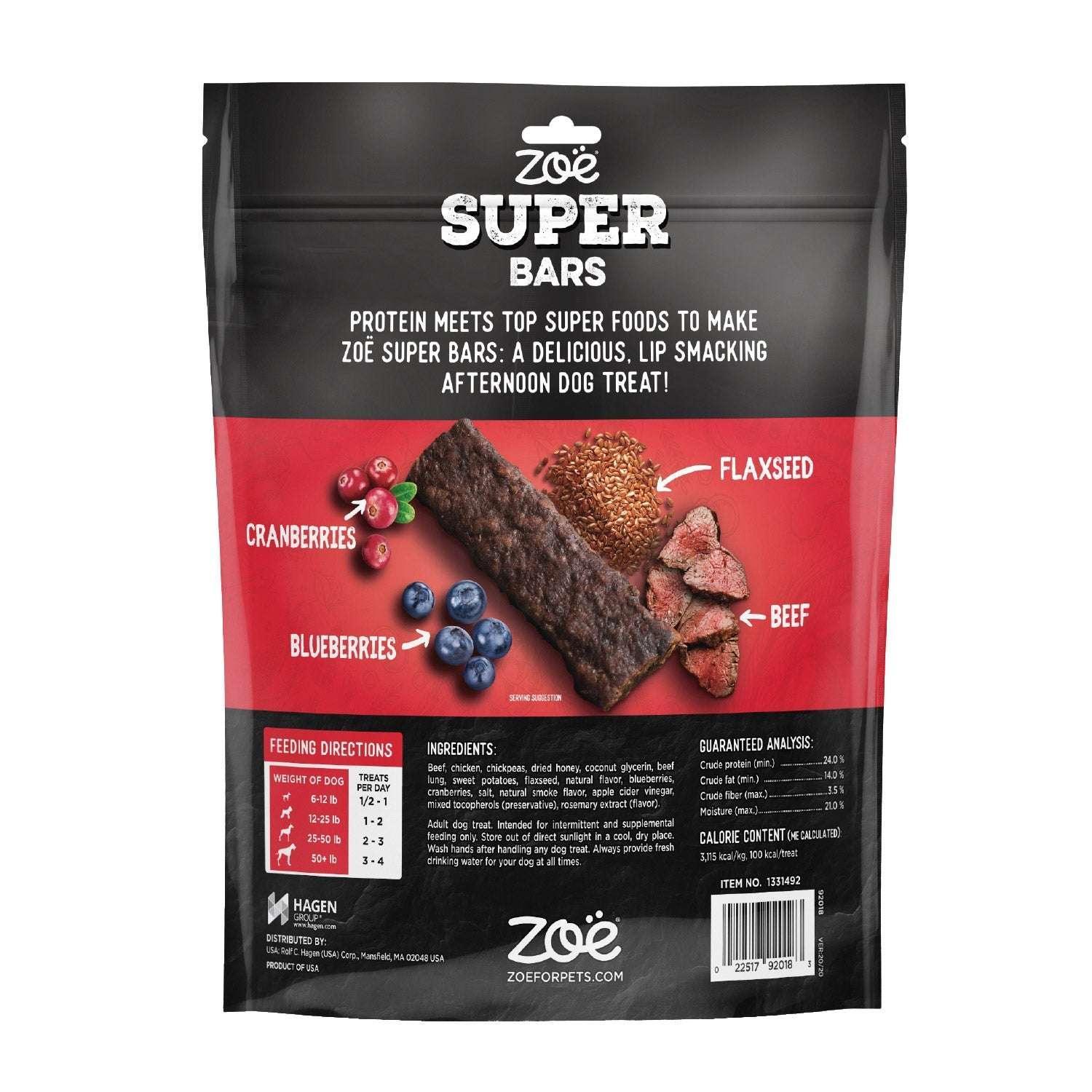 Zoe Super Bars Beef Recipe 2lb Bag - Image 3