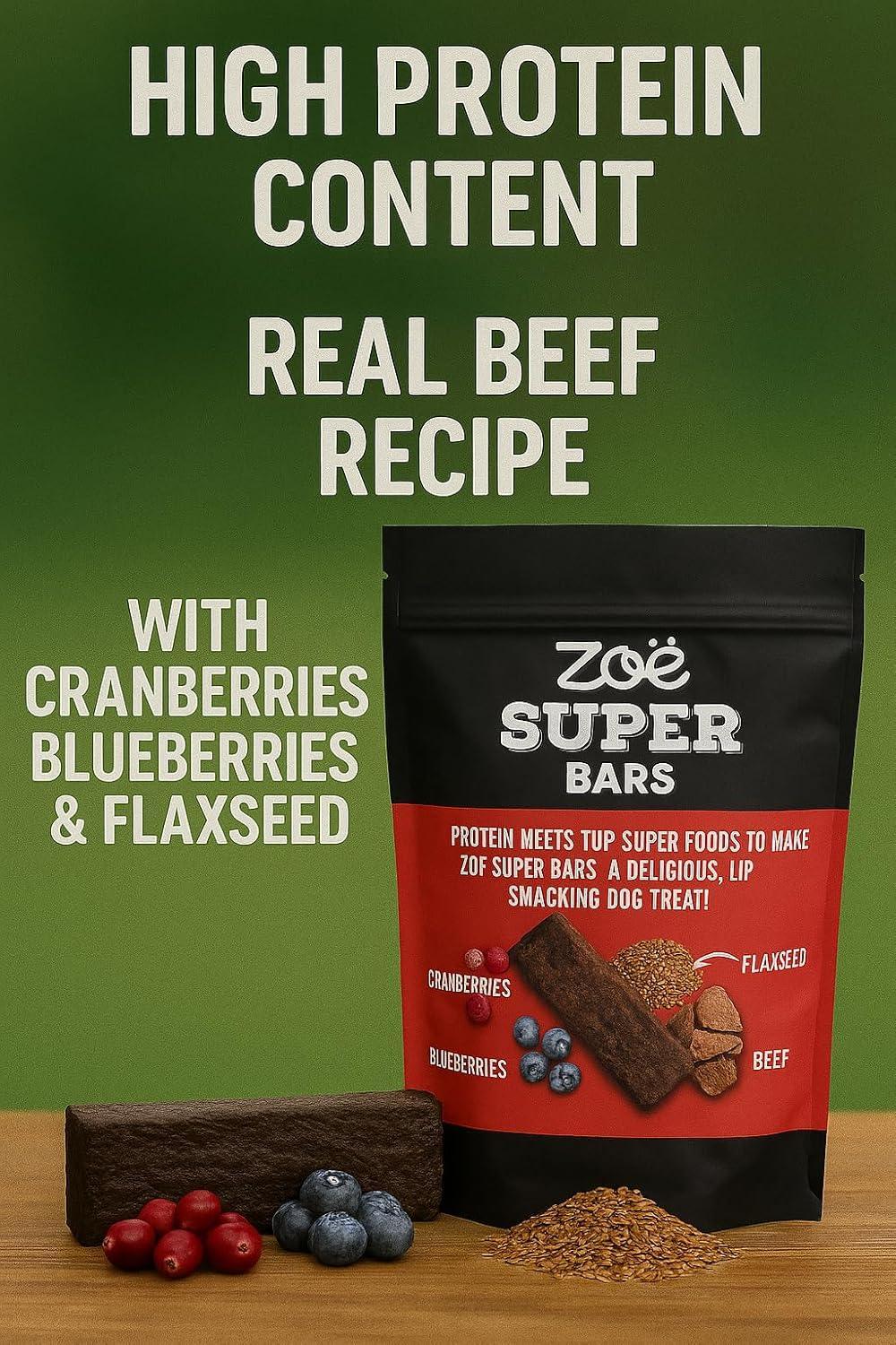 Zoe Super Bars Beef Recipe 2lb Bag - Image 8
