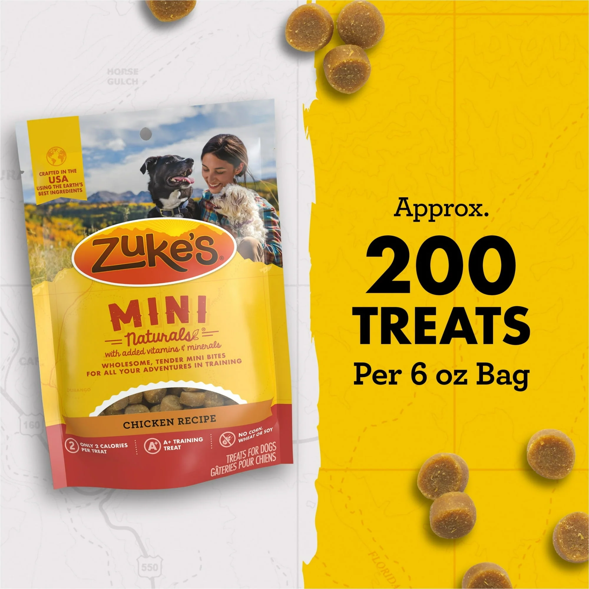 Zuke’s Mini Naturals Dog Training Treat Bites, Soft, Chewy, And Natural Bag Of Treats For Dogs, Chicken Recipe - Image 2