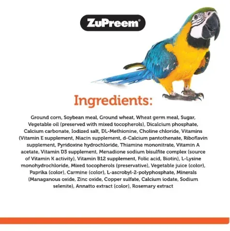 Zupreem Pastablend - Daily Bird Food for Large Birds - 3lb Pellets - Image 3