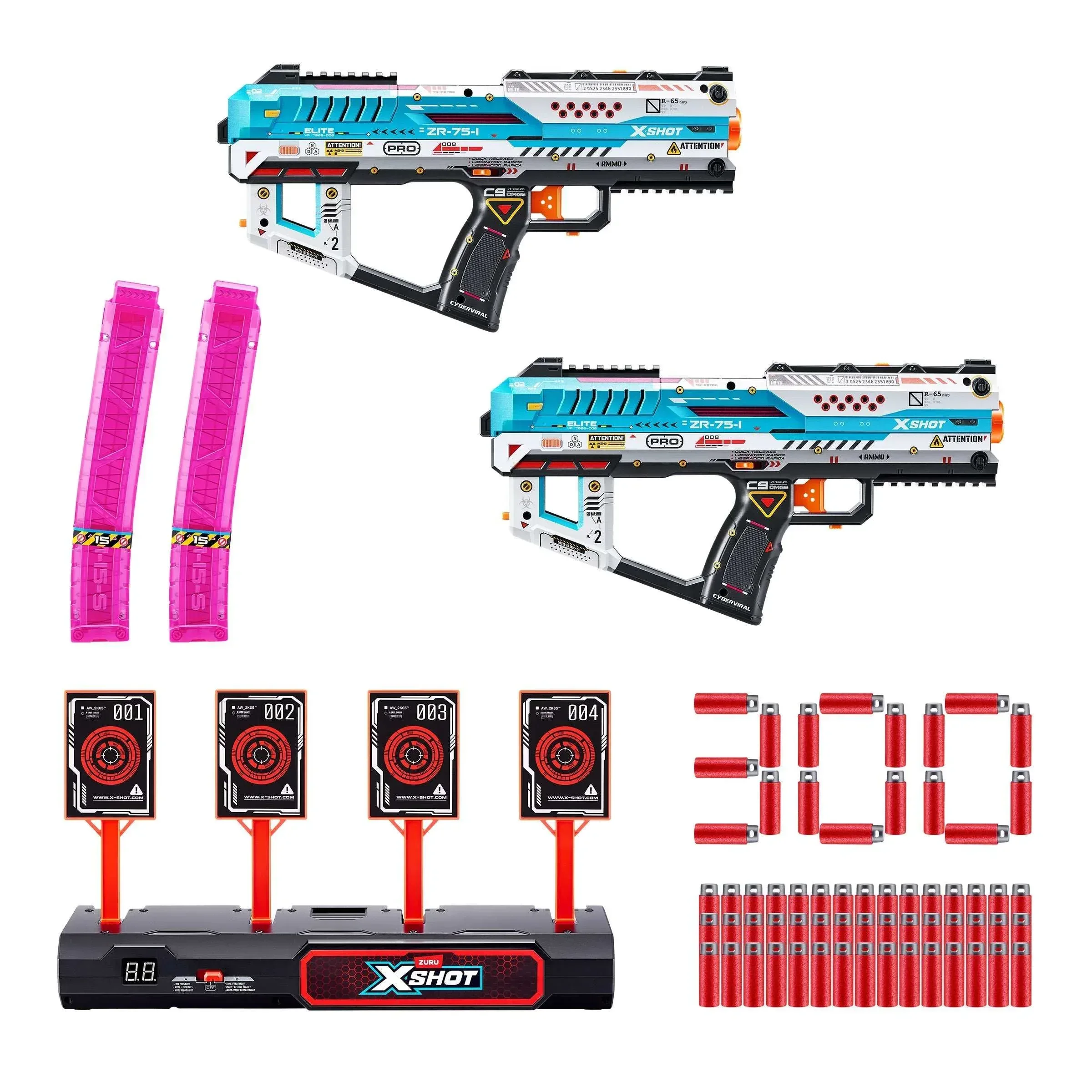 Zuru X-Shot Pro Fury-X Battle Blaster, 2-pack - Image 6