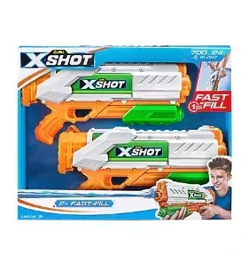 Zuru X-Shot Water Warfare Fast Fill Medium Blaster, 2-pk.